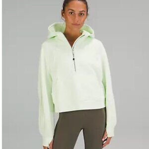Lululemon Scuba Oversized Half-Zip Hoodie M/L light green